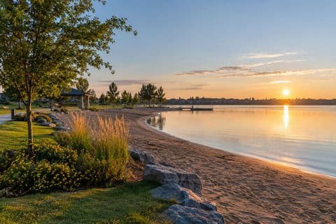 Anniversary park beach — Calgary / YYC → Chestermere.
